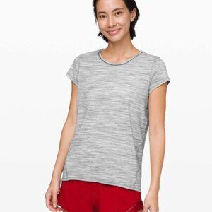 lululemon Another Mile Short Sleeve shirt - Glacier Grey - Size 6